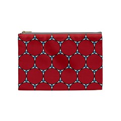 Circle Red Purple Cosmetic Bag (medium) 