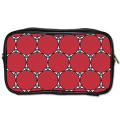 Circle Red Purple Toiletries Bags 2-side