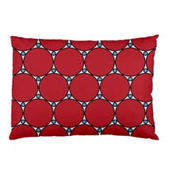 Circle Red Purple Pillow Case (two Sides)