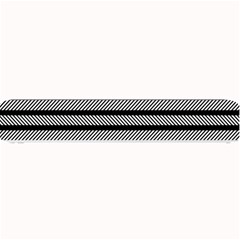 Black White Line Fabric Small Bar Mats by Alisyart