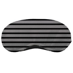 Black White Line Fabric Sleeping Masks