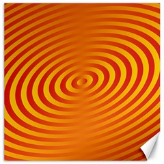 Circle Line Orange Hole Hypnotism Canvas 20  X 20  