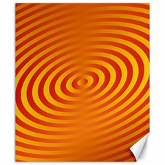 Circle Line Orange Hole Hypnotism Canvas 20  X 24   by Alisyart