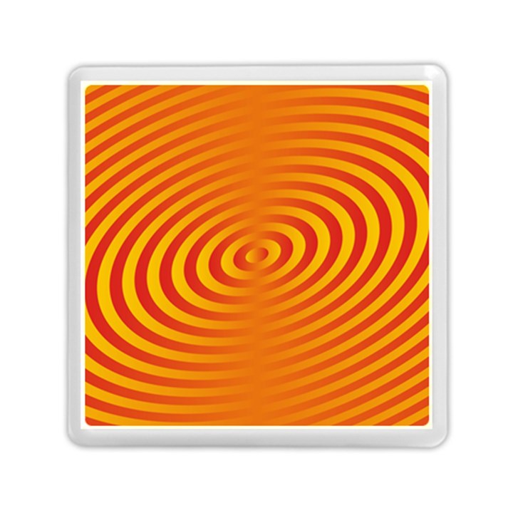 Circle Line Orange Hole Hypnotism Memory Card Reader (Square) 