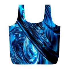 Blue Wave Full Print Recycle Bags (L) 