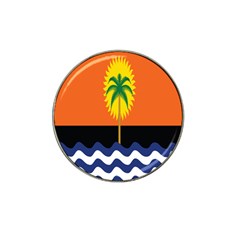 Coconut Tree Wave Water Sun Sea Orange Blue White Yellow Green Hat Clip Ball Marker