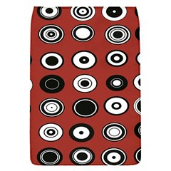 Circles Red Black White Flap Covers (s)  by Alisyart