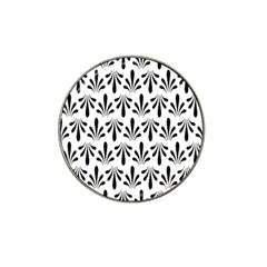 Floral Black White Hat Clip Ball Marker (10 Pack)
