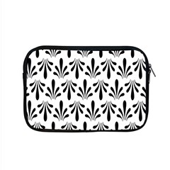 Floral Black White Apple Macbook Pro 15  Zipper Case by Alisyart