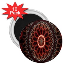 Circles Shapes Psychedelic Symmetry 2 25  Magnets (10 Pack) 