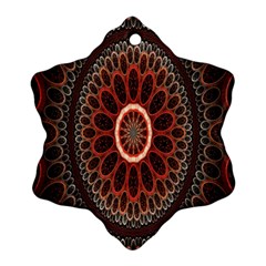 Circles Shapes Psychedelic Symmetry Ornament (snowflake)