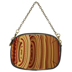 Circles Figure Light Gold Chain Purses (two Sides) 