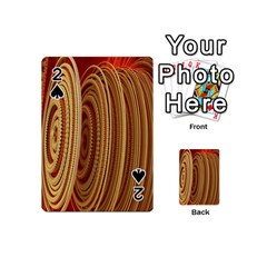 Circles Figure Light Gold Playing Cards 54 (Mini) 