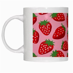 Fruitb Red Strawberries White Mugs