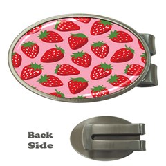 Fruitb Red Strawberries Money Clips (oval) 