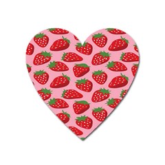 Fruitb Red Strawberries Heart Magnet