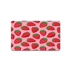 Fruitb Red Strawberries Magnet (name Card) by Alisyart