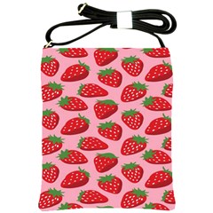 Fruitb Red Strawberries Shoulder Sling Bags