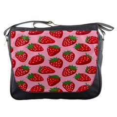 Fruitb Red Strawberries Messenger Bags