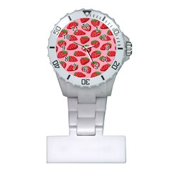 Fruitb Red Strawberries Plastic Nurses Watch