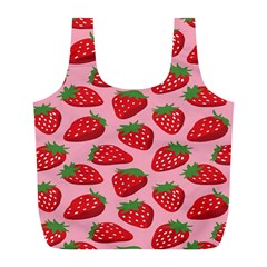 Fruitb Red Strawberries Full Print Recycle Bags (l)  by Alisyart