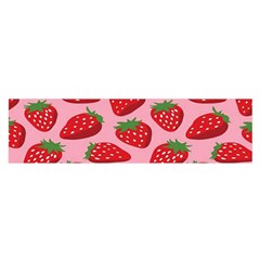 Fruitb Red Strawberries Satin Scarf (oblong) by Alisyart