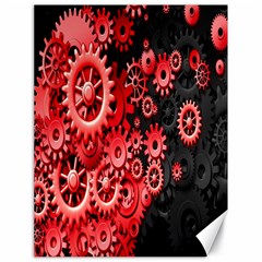 Gold Wheels Red Black Canvas 18  X 24   by Alisyart