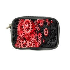 Gold Wheels Red Black Coin Purse by Alisyart