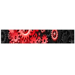 Gold Wheels Red Black Flano Scarf (large) by Alisyart