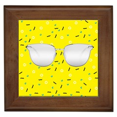 Glasses Yellow Framed Tiles