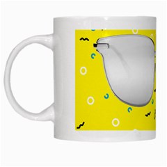 Glasses Yellow White Mugs by Alisyart