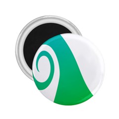 Line Green Wave 2 25  Magnets