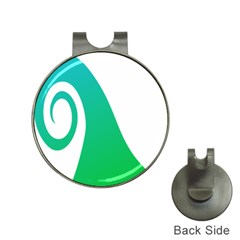 Line Green Wave Hat Clips With Golf Markers