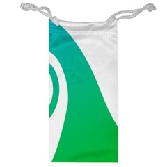 Line Green Wave Jewelry Bag