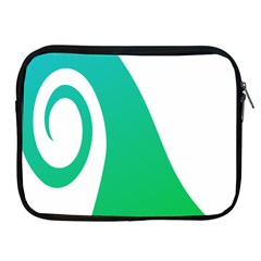 Line Green Wave Apple Ipad 2/3/4 Zipper Cases by Alisyart