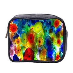 Green Jellyfish Yellow Pink Red Blue Rainbow Sea Mini Toiletries Bag 2-side