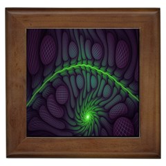 Light Cells Colorful Space Greeen Framed Tiles