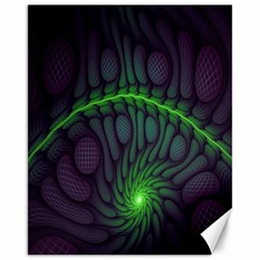 Light Cells Colorful Space Greeen Canvas 16  X 20  