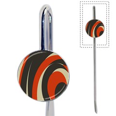 Mixing Gray Orange Circles Book Mark