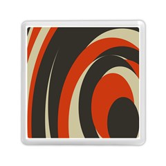 Mixing Gray Orange Circles Memory Card Reader (square) 