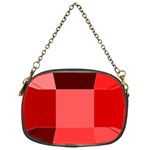 Red Flag Plaid Chain Purses (One Side)  Front