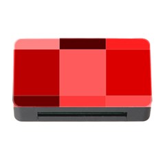 Red Flag Plaid Memory Card Reader With Cf