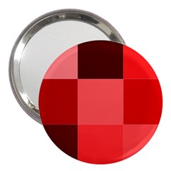 Red Flag Plaid 3  Handbag Mirrors