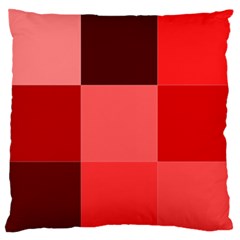 Red Flag Plaid Standard Flano Cushion Case (two Sides)