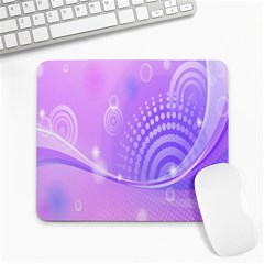 Purple Circle Line Light Large Mousepads