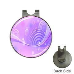 Purple Circle Line Light Hat Clips With Golf Markers by Alisyart