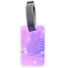 Purple Circle Line Light Luggage Tags (two Sides)