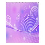 Purple Circle Line Light Shower Curtain 60  x 72  (Medium)  60 x72  Curtain