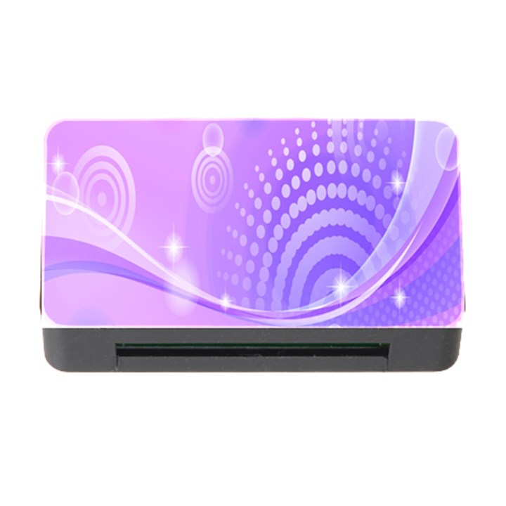 Purple Circle Line Light Memory Card Reader with CF