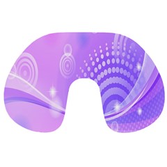 Purple Circle Line Light Travel Neck Pillows